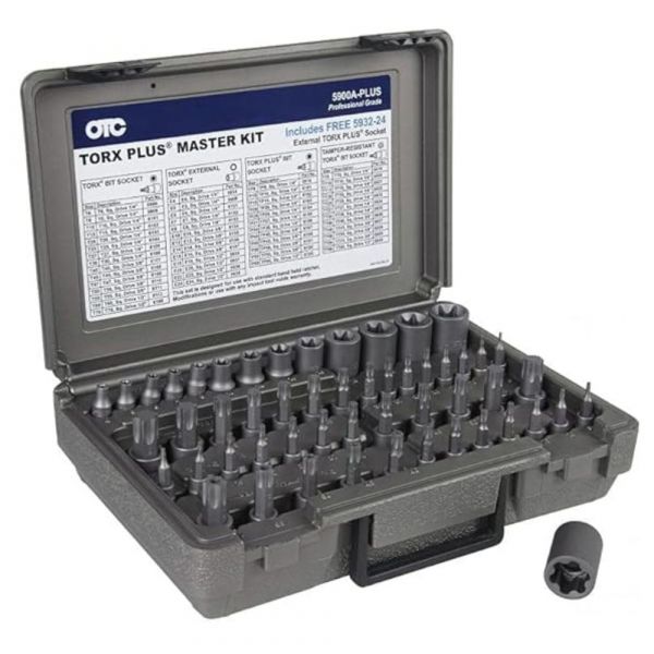Kit Soquetes Bits Master Torx 53 Peças com Caixa Organizadora Otc