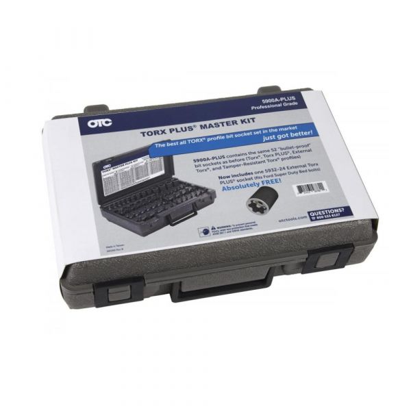 Kit Soquetes Bits Master Torx 53 Peças com Caixa Organizadora Otc
