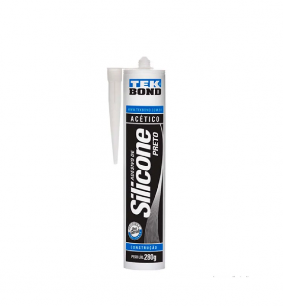 Silicone Acetico 280g Preto Tek Bond