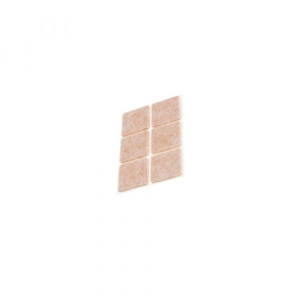 Protetor Adesivo Quadrado Em Feltro Para Móveis 25X25mm Bemfixa