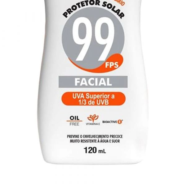 Protetor Solar Facial FPS 99 UVA 120ml Nutriex
