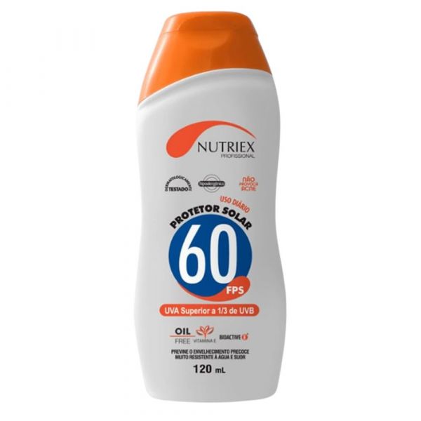 Protetor Solar FPS 60 Corporal 120ml Nutriex