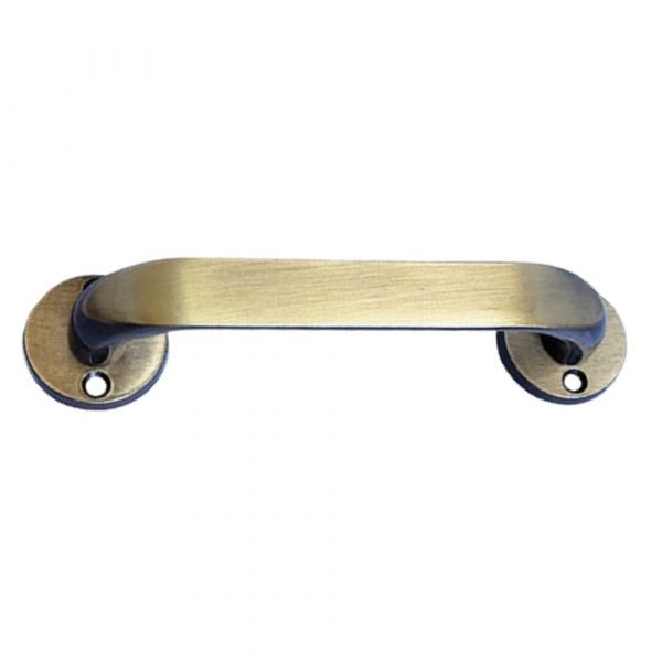 Puxador Classic 10cm Zamac Latonado Oxidado União Mundial