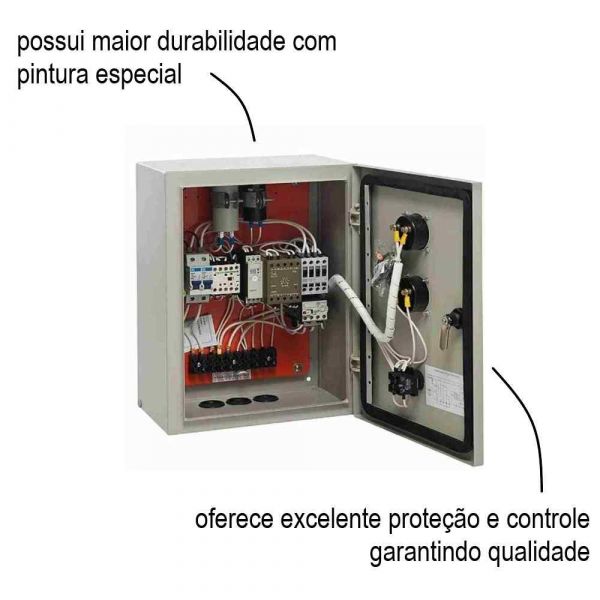 Quadro De Comando Monofásico BPM 3,5CV 220V M M4P7 Ebara