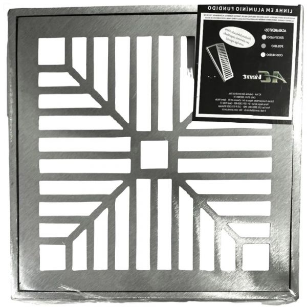 Ralo Com Caixilho Escovado 30x30cm AC-Vent