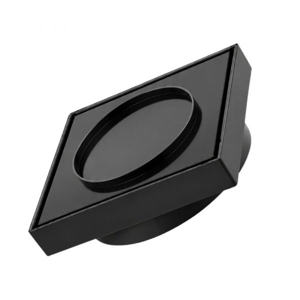 Ralo Oculto 15x15cm Black Metais Premium