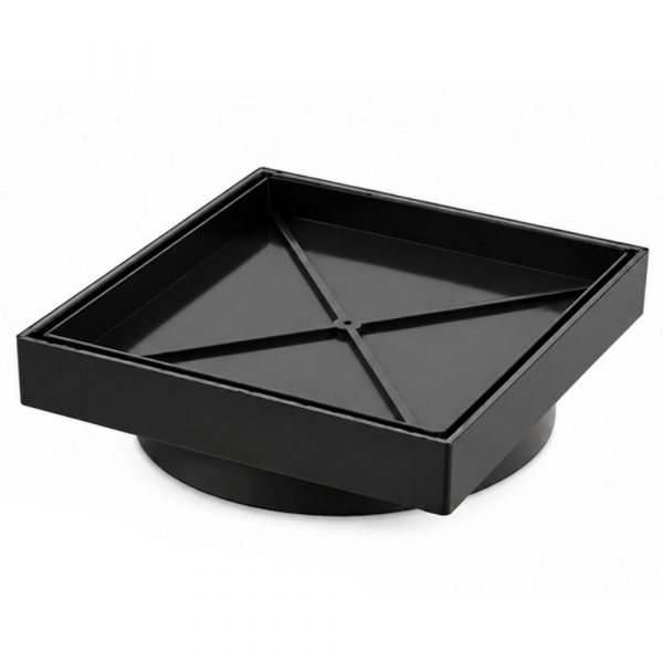 Ralo Oculto 15x15cm Black Metais Premium