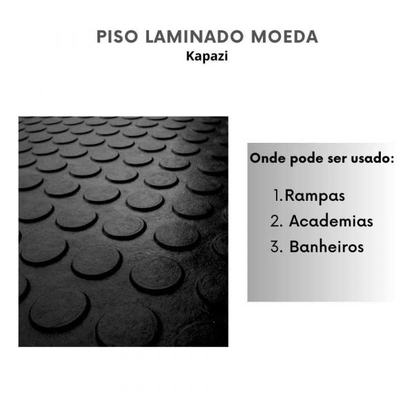 1 Metro Piso Laminado Moeda 2mm x 1,30M Kapazi