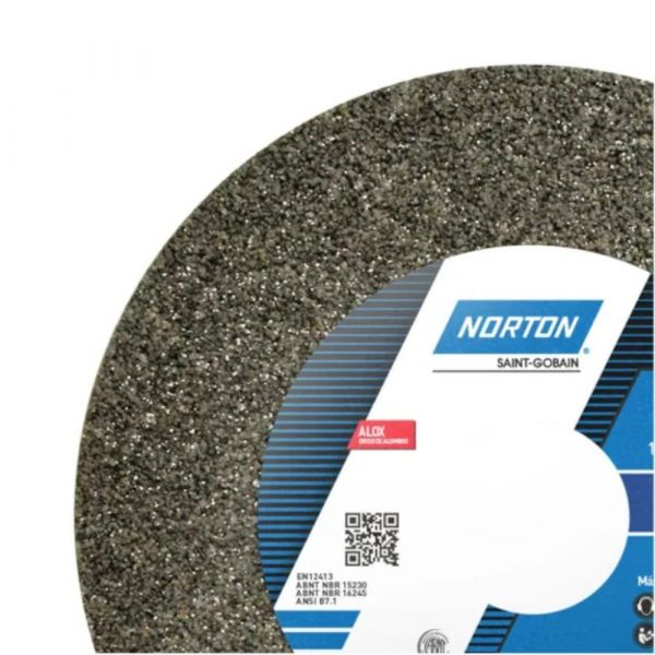 Rebolo Reto Grão 36 QVS 6x3/4x1.1/4 Pol. Norton