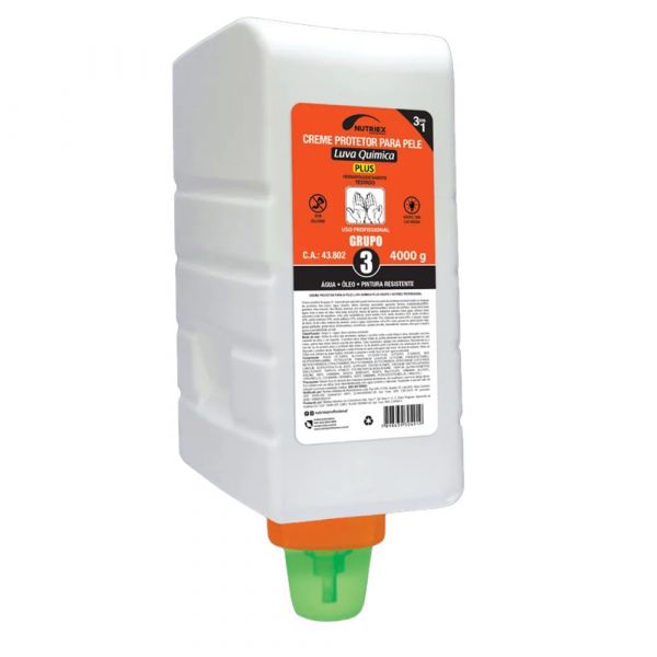 Refil Creme Proteção Luva Química Grupo 3 4Kg Nutriex