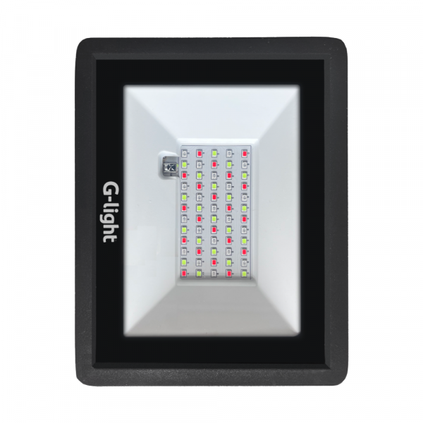 Refletor Slim Led RGB 50W Autovolt em Alumínio G-light