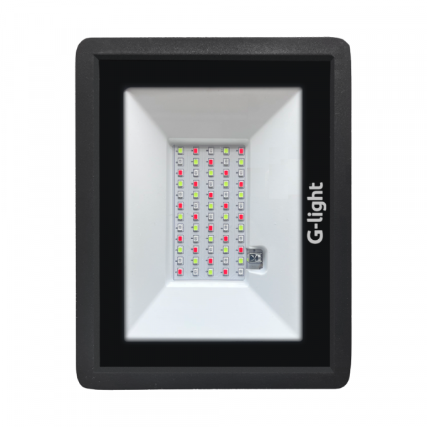 Refletor Slim Led RGB 50W Autovolt em Alumínio G-light