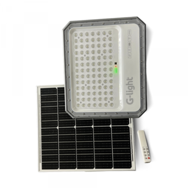 Refletor Solar Led com Painel e Controle 4500lm 6500K 300W G-light