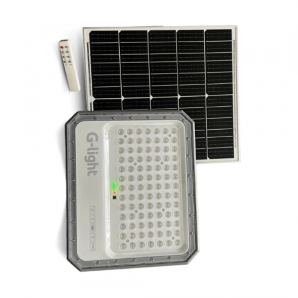 Refletor Solar Led com Painel e Controle 4500lm 6500K 300W G-light