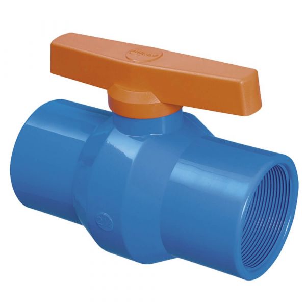 Registro De Esfera Rosca PVC DN25 3/4” Azul Durin