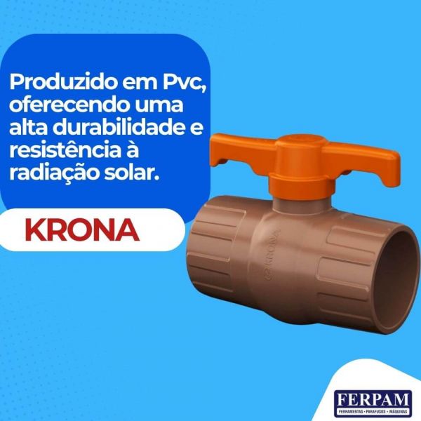 Registro De Esfera Soldável Cola Compacto 75mm Krona