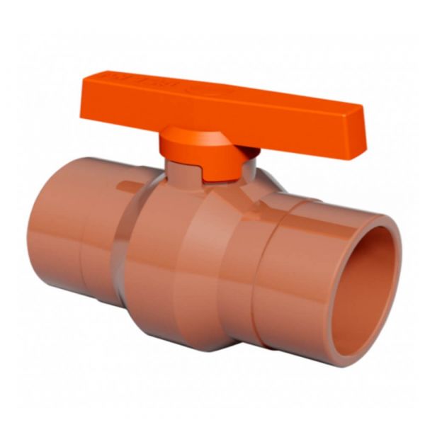 Registro De Esfera Soldável Pvc Marrom 75mm Durin