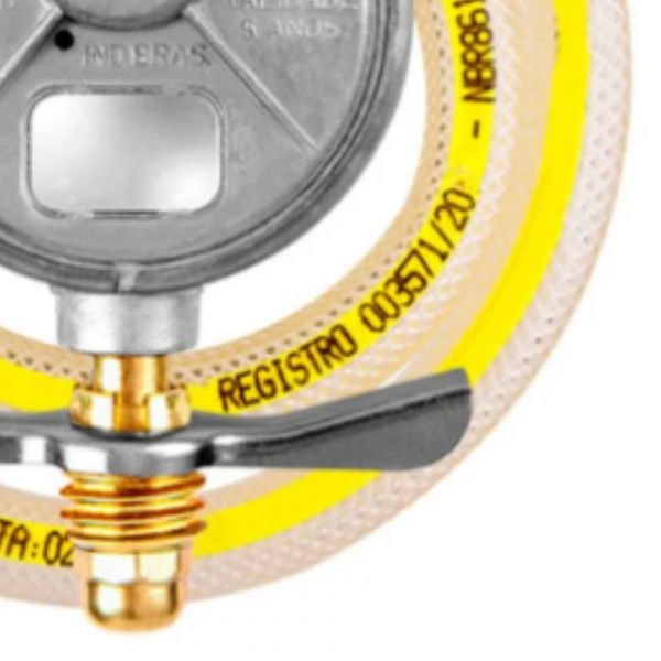 Regulador de Gás 505/01 com Mangueira 120cm BM 3/8 Pol. 1 Kg Aliança