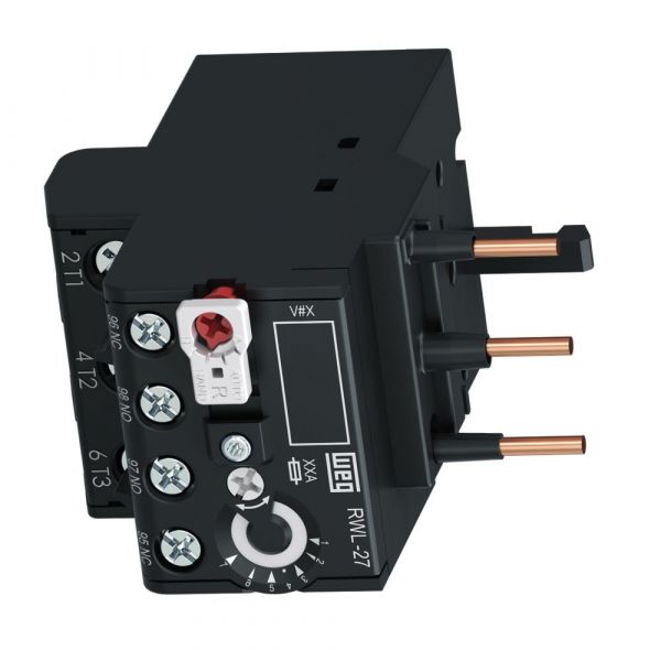 Relé Sobrecarga RWL27-1D3-U015 3 Polos 10-15A para Contator CWL9-45 Weg