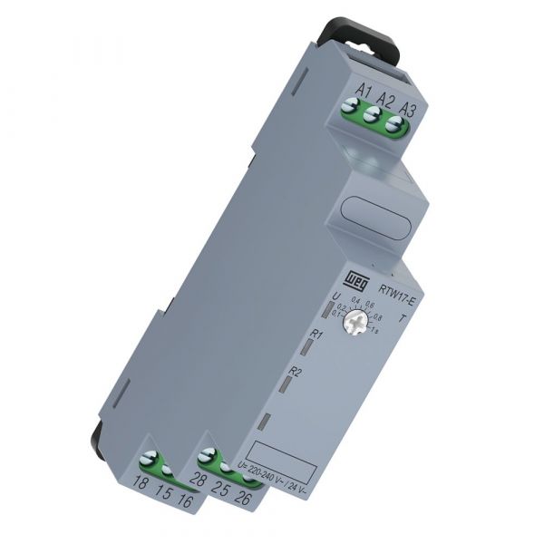Relé Temporizador Pulso Energização RTW17-E01U030ME05 0-30Min. 24-240V Weg