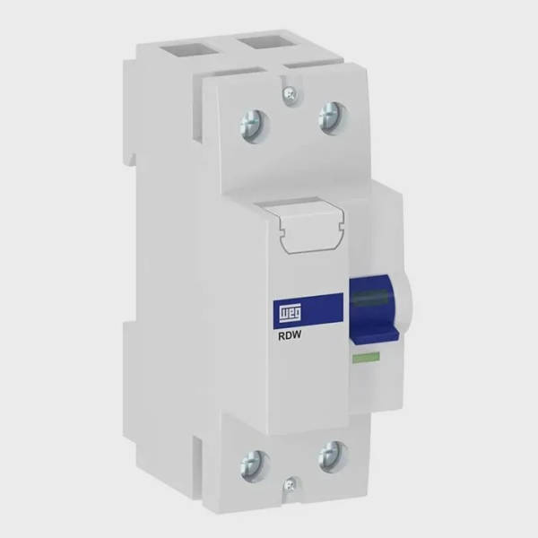 Disjuntor Interruptor Bifásico DR RDW 30MA 63A 2 Polos Weg