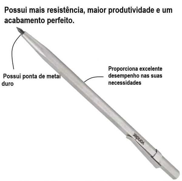 Riscador Para Metais Tipo Caneta 145mm RC-145 Vonder