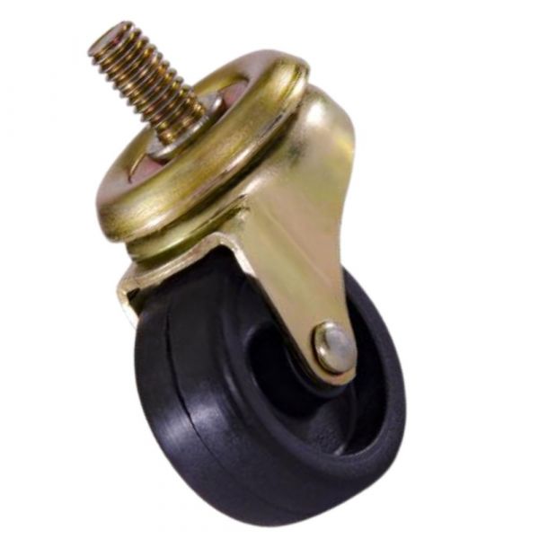 Rodízio 1.5/8 Pol. para Freezer Rosca Giratória Roda Nylon 125Kg Colson 
