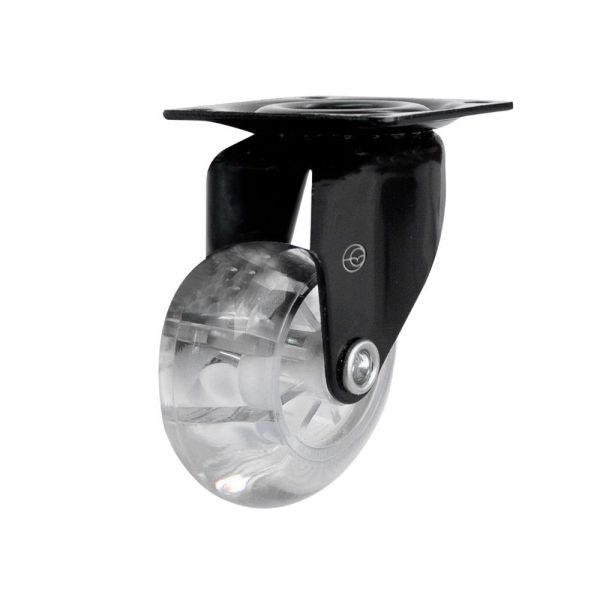 Rodízio Black Gel 1.3/8 Pol. Placa Giratória 30Kg Colson