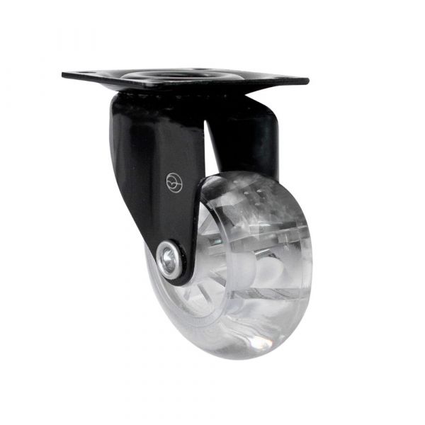 Rodízio Black Gel 1.3/8 Pol. Placa Giratória 30Kg Colson