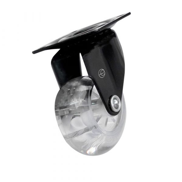 Rodízio Black Gel 1.3/8 Pol. Placa Giratória 30Kg Colson