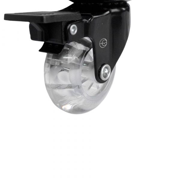 Rodízio Black Gel 1.3/8 Pol. Placa Giratória com Freio 30Kg Colson