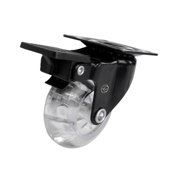 Rodízio Black Gel 210 Placa Giratória com Freio 40Kg Colson