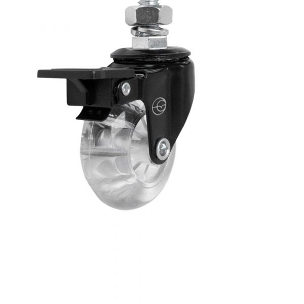 Rodízio Black Gel 310 Espiga Giratória com Freio 50Kg Colson