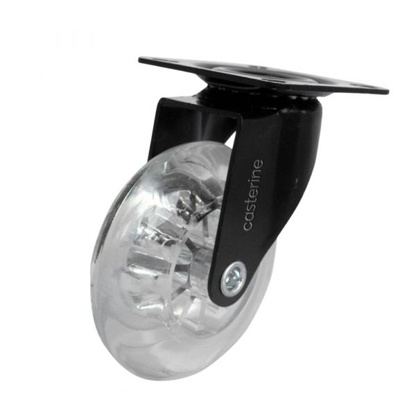Rodízio Black Gel 310 Placa Giratória Capacidade 50Kg Colson