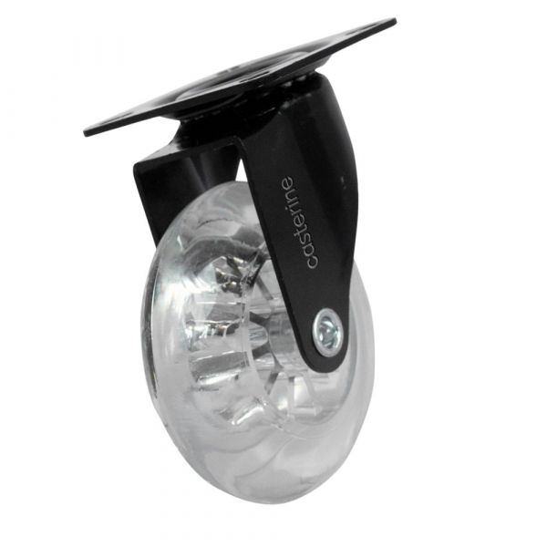 Rodízio Black Gel 310 Placa Giratória Capacidade 50Kg Colson