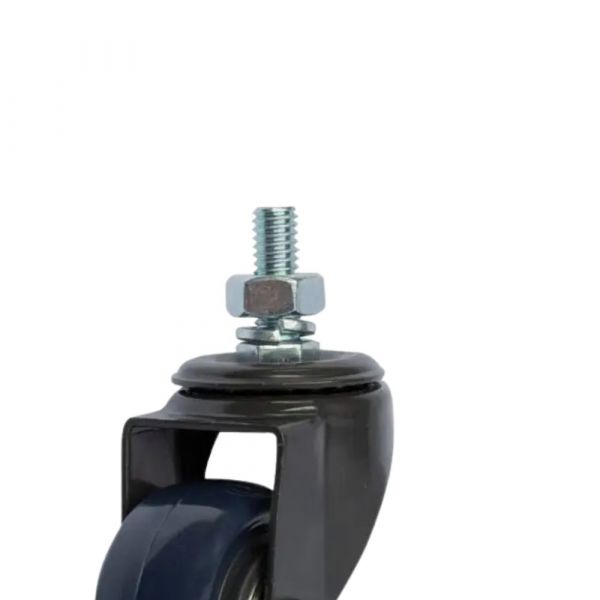 Rodízio Carbon Blue 210 Espiga Rosca Giratória 50Kg Colson