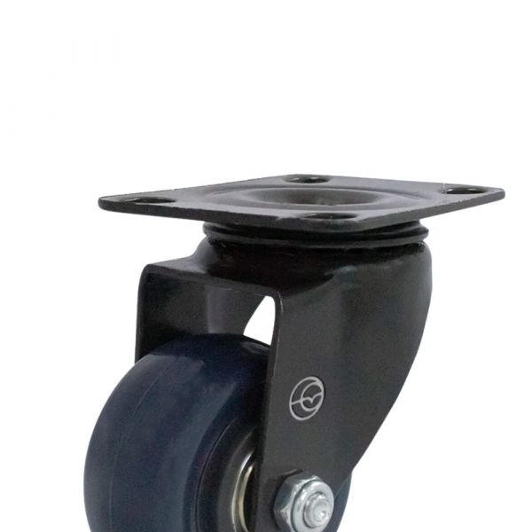 Rodízio Carbon Blue Placa Giratória 1.5/8 Pol. 30Kg Colson