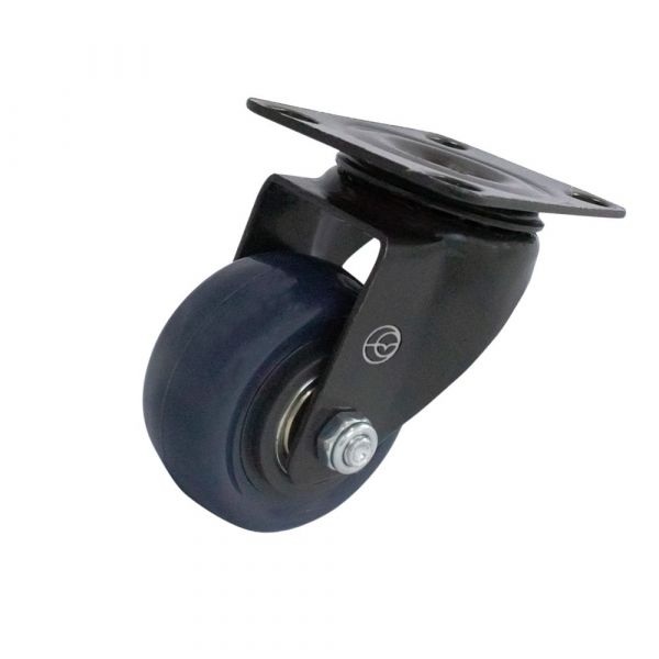 Rodízio Carbon Blue Placa Giratória 1.5/8 Pol. 30Kg Colson