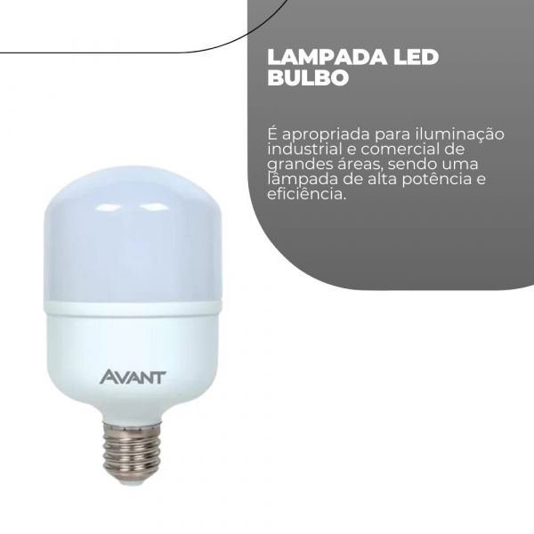 Lâmpada Led Bulbo HP-IN-E27 6500K 75W MK4000 Bivolt Avant