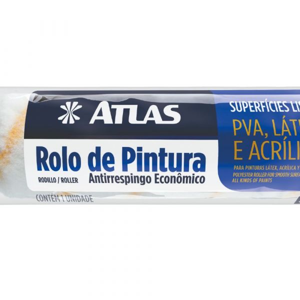 Rolo de Lã Sintética Anti Respingo 23cm Atlas