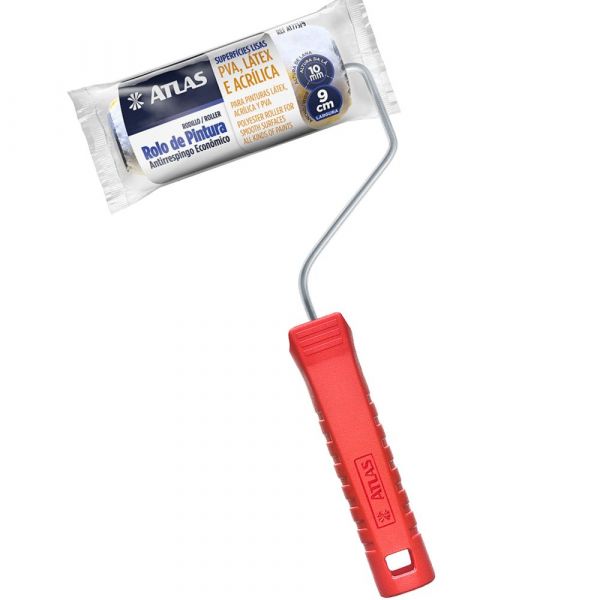 Rolo de Lã Sintética Antirespingo 9cm Atlas