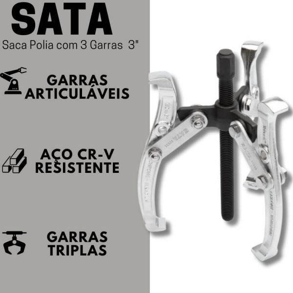 Saca Polia com 3 Garras 3