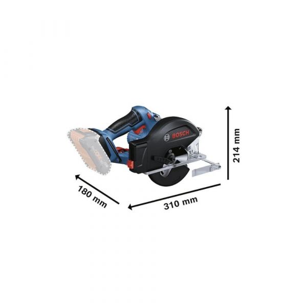 Serra circular a Bateria Bosch GKM 18V-50, 18V Sem Bateria com disco