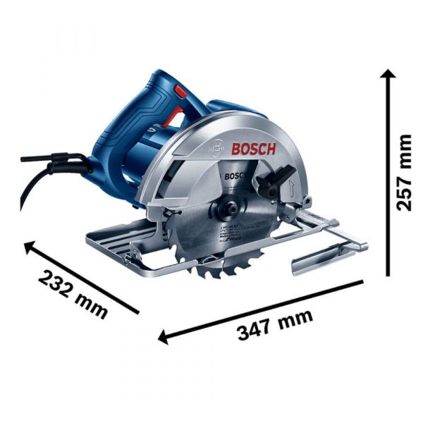 Serra Circular Bosch GKS 150 1500W 220V 1 Disco e guia