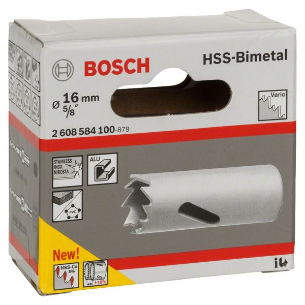 Serra Copo Bimetálica HSS Cobalto 16 mm, 5/8 Pol. Bosch