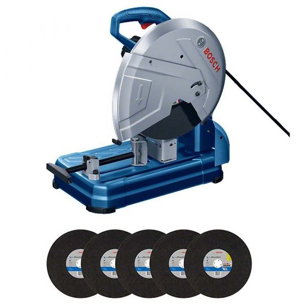 Serra policorte Bosch GCO 14-24 2400W 220V, com 5 Discos