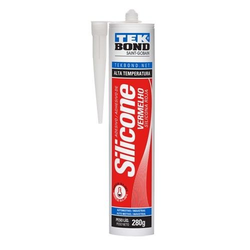 Silicone Alta Temperatura 280g Vermelho Tek Bond