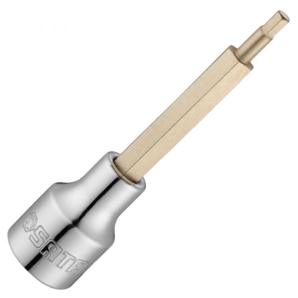 Soquete Bit Hexagonal Longo 1/2 Pol. 10mm Sata