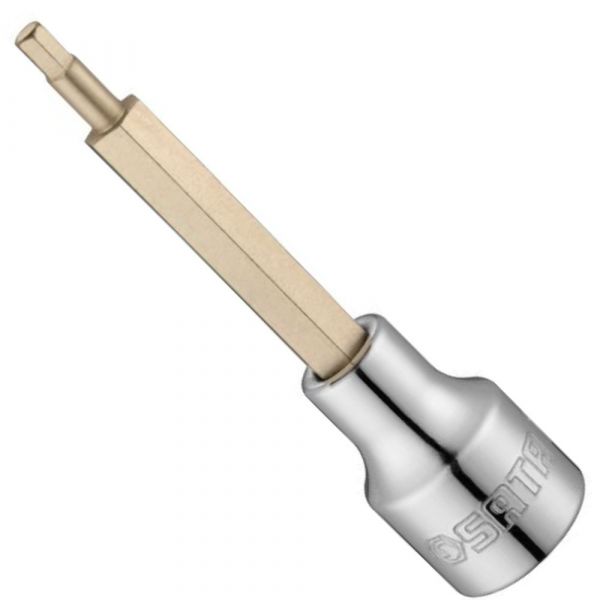 Soquete Bit Hexagonal Longo 1/2 Pol. x 17mm Sata