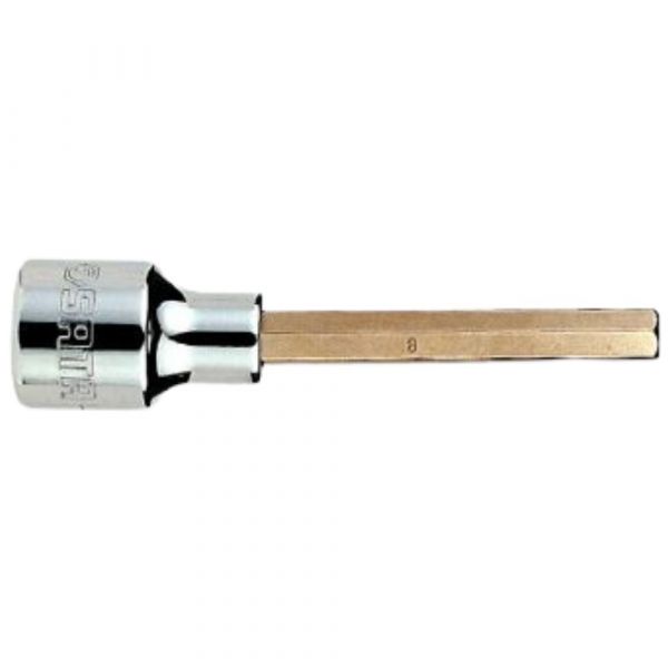 Soquete Bit Hexagonal Longo 1/2 Pol. x 17mm Sata